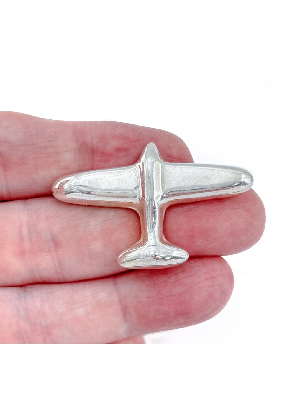 Vintage Mexican Taxco Sterling Silver 925 Airplane Brooch